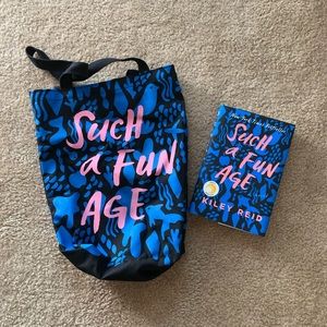 Book Such a Fun Age and Wine Tote